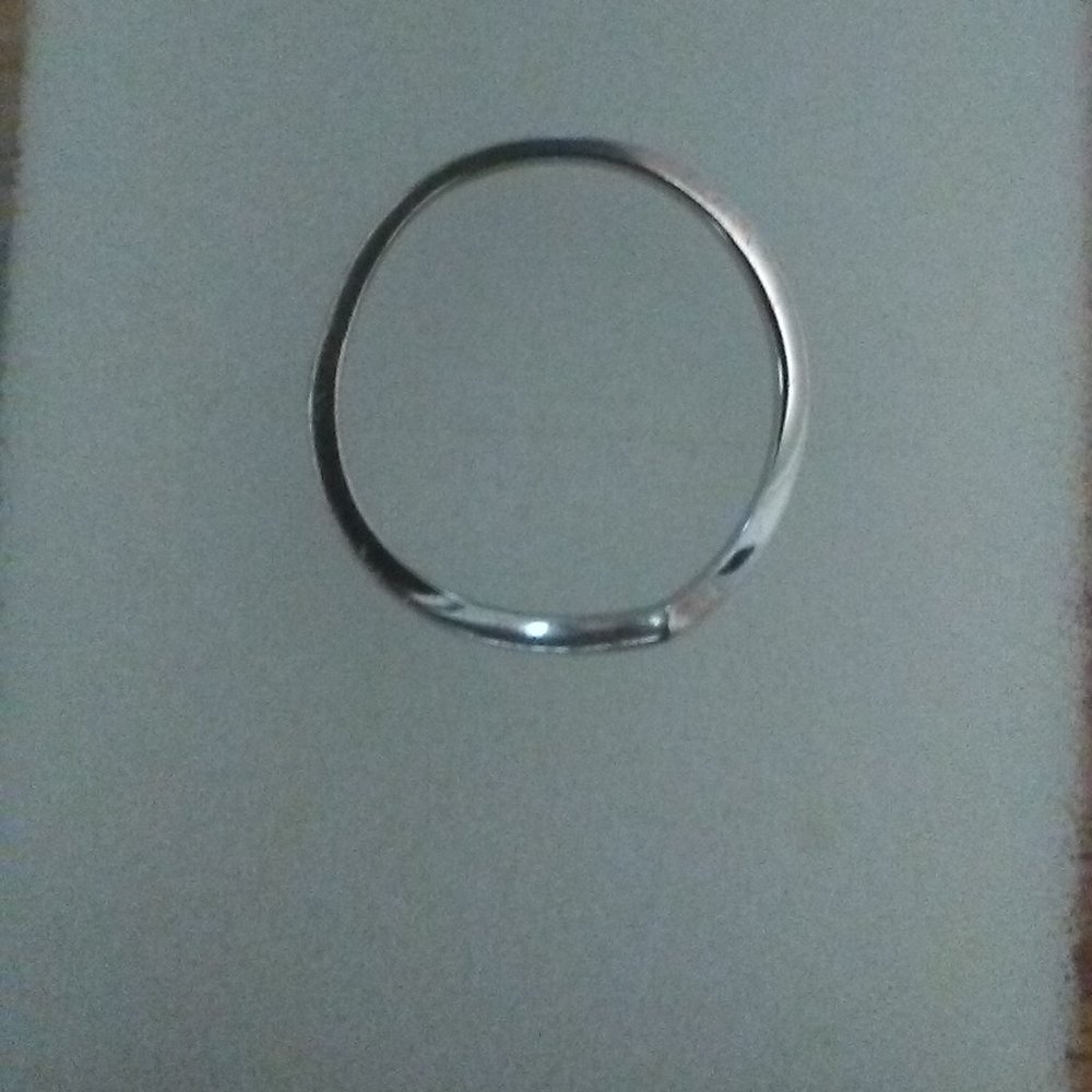 2 Thin Silver Stack Rings - Picture 3 of 7